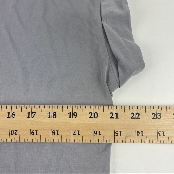 All Row Tshirt Womens Gray Crew Neck Rolled Sleeve - Picture 8 of 9